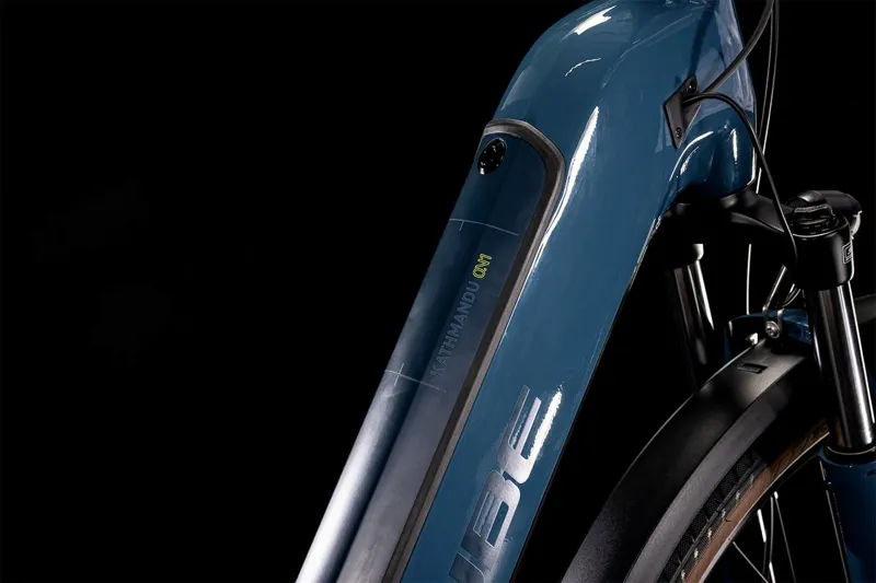  Cube Kathmandu Hybrid One 625 Easy Ease Electric Bike 2022 Teal/Lime -2